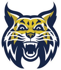 Angry Wild Bobcat Mascot Head Sticker