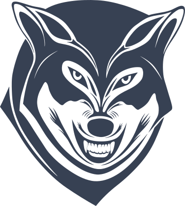 Angry Wolf Sticker