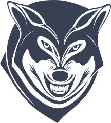 Angry Wolf Sticker