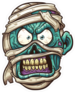Angry Zombie Mummy Sticker