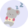 Animal Friends Mouse Sleeping Sticker