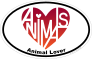 Animal Lovers Heart® Oval Sticker