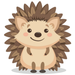 Animated Hedgehog Sticker