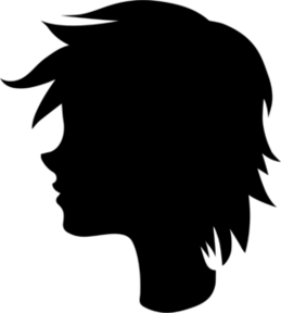 Anime Character With Short Hair Sticker