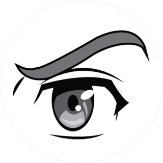 Anime Eye Manga Comic Sticker