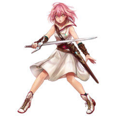 anime Female Girl Warrior, Swordswoman Magic Fencer Knight sticker