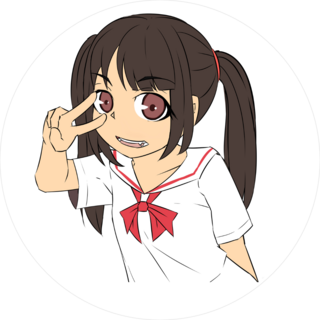 Anime Girl In White Uniform Sticker