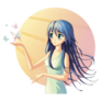 Anime Girl With Butterflies sticker