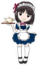 Anime Maid Cafe Girl Sticker