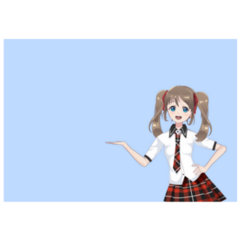 Anime Manga Schoolgirl sticker