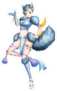 Anime Wolf Pilot Girl Sticker
