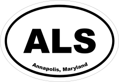 Annapolis, Maryland Oval Stickers