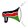Announcement Horn In Kenya Flag Sticker
