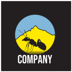 Ant Company Lettering Sticker