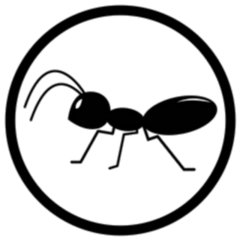 Ant Logo Circle Sticker 
