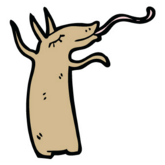 Anteater Cartoon Cute Sticker