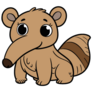 Anteater Cartoon Sticker