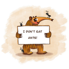 Anteater I Dont Eat Ants Sticker