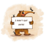Anteater I Dont Eat Ants Sticker