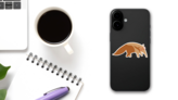Anteater In Glasses Sticker on a Phone (New) example