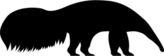 Anteater Silhouette Sticker