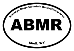 Antelope Butte Mountain Recreational Area Oval Sticker