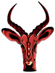 Antelope Head Illustration Art Sticker