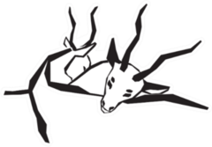 Antelopes Hugging Sticker