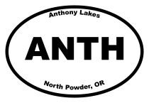 Anthony Lakes Oval Sticker