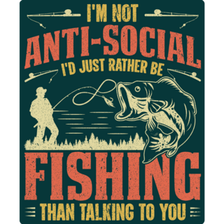 Anti-Social Fishing Sticker