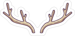 Antlers Boho Sticker