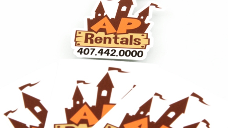 AP Rentals Custom Die Cut Stickers