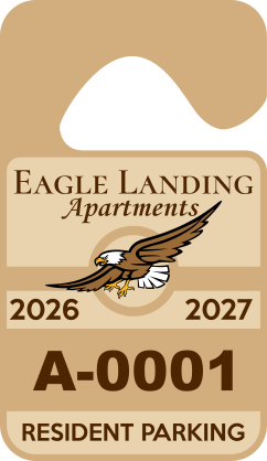 Apartment Resident Hang Tag Parking Permit