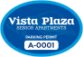 Apartment Resident Oval Parking Permit Sticker