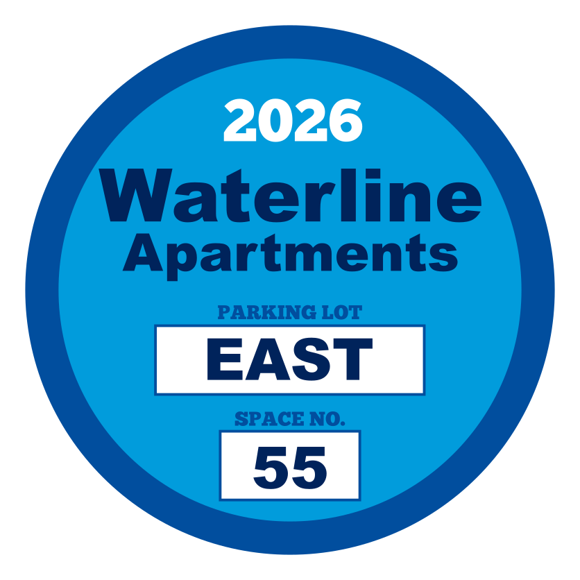 Curated visual reference: Luxury Apartments With Secure Parking Permits Services Reference: Circle Apartment Parking Permit Stickers