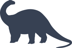 Apatosaurus Dinosaur Looking Back Sticker