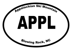Appalachian Ski Mountain Oval Sticker