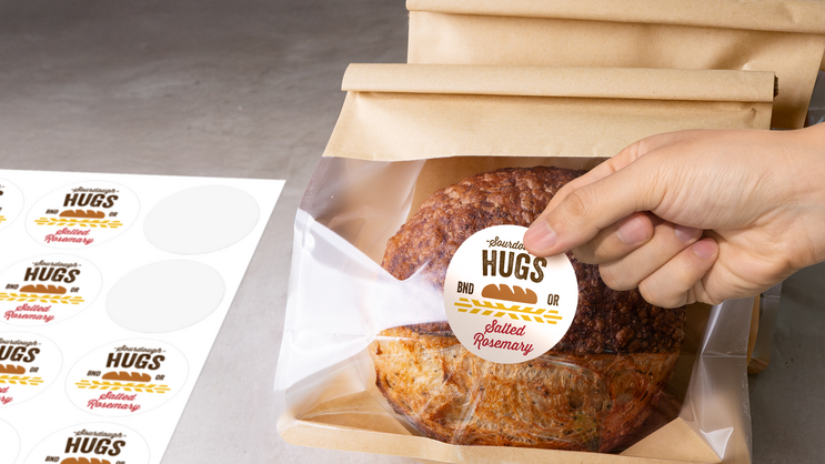 Applying A Circle Sticker from a Sticker Sheet