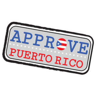 Approve Puerto Rico Stamp Flag Sticker