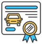 Approved Repair Rgb Color Icon Car Insurance Cartoon Legal Sticker