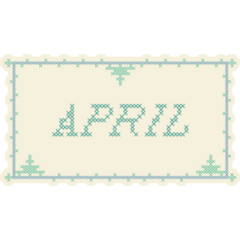 April Typography Sticker
