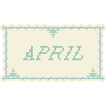 April Typography Sticker