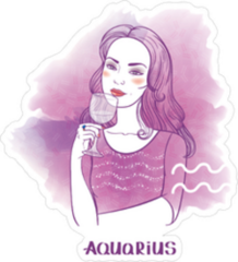 Aquarius Astrological Sign Sticker