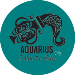 Aquarius: Ruled By Uranus Thinkers Sticker 