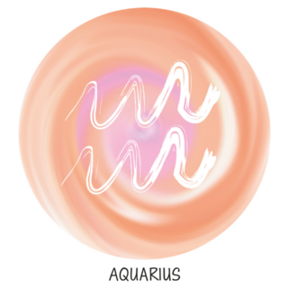 Aquarius Star Map Sticker