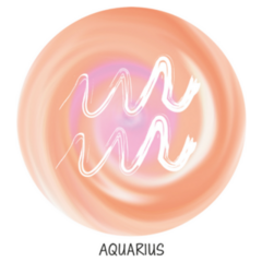 Aquarius Star Map Sticker