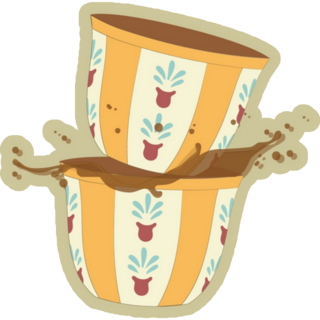 Arabian Coffee Cups Sticker