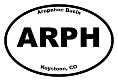 Arapahoe Basin Oval Sticker