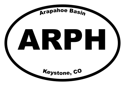 Arapahoe Basin Oval Sticker