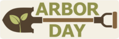 Arbor Day Shovel Sticker